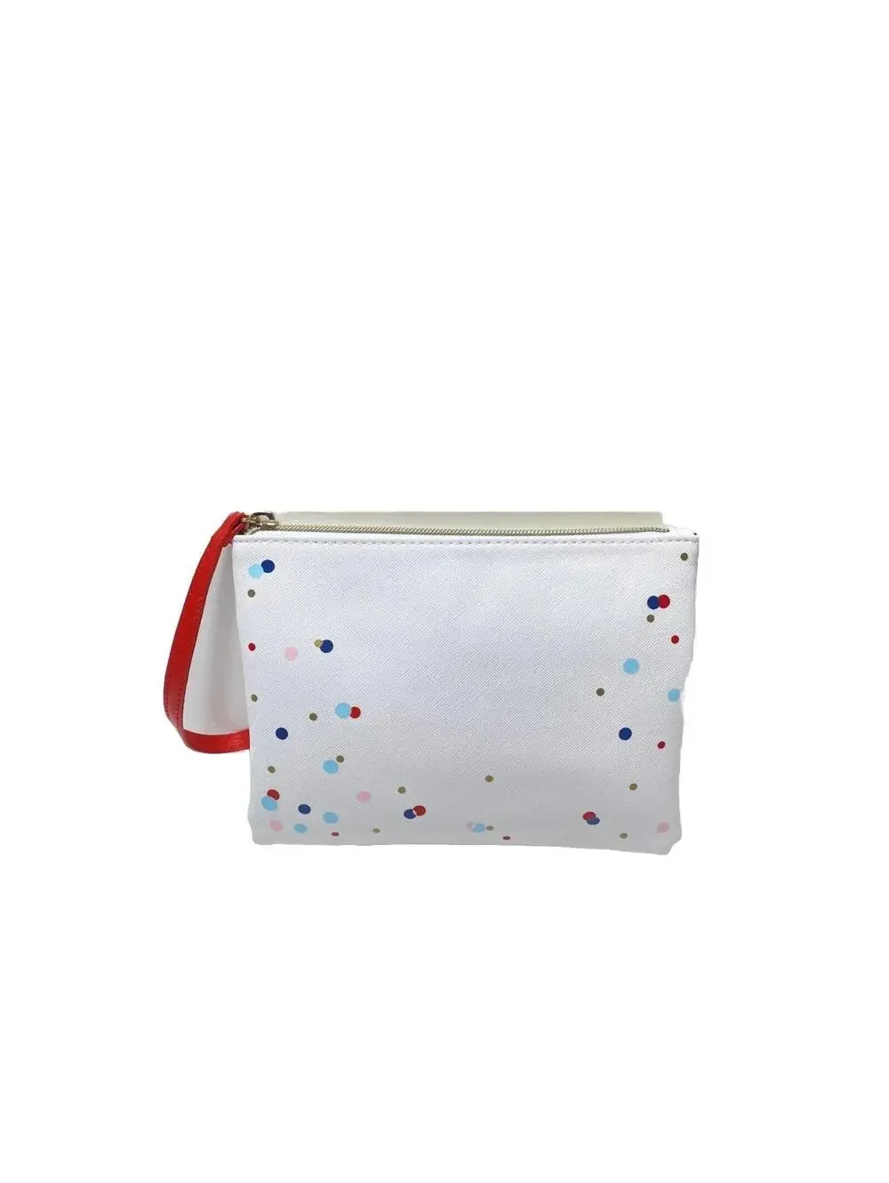 Shiseido White Cosmetic Makeup Bag Portable Travel Makeup Pouch with Zipper